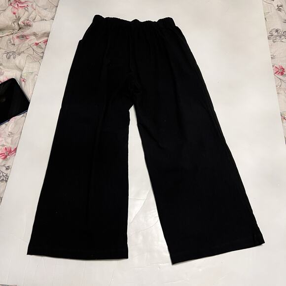 Halara NEW Women's Black High Waist Wide Leg Play It My Way Pants Sz L Career - Picture 6 of 6
